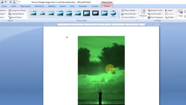 How To Change Picture Color in Word Document смотреть онлайн