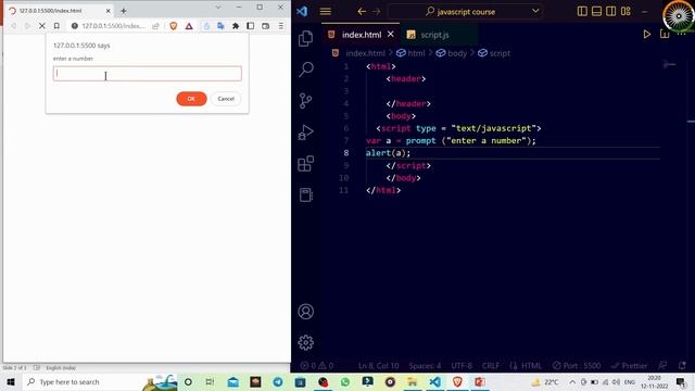 JavaScript full course | Using HTML with JavaScript JavaScript | Part - 7 | Hindi #javascript смотреть онлайн