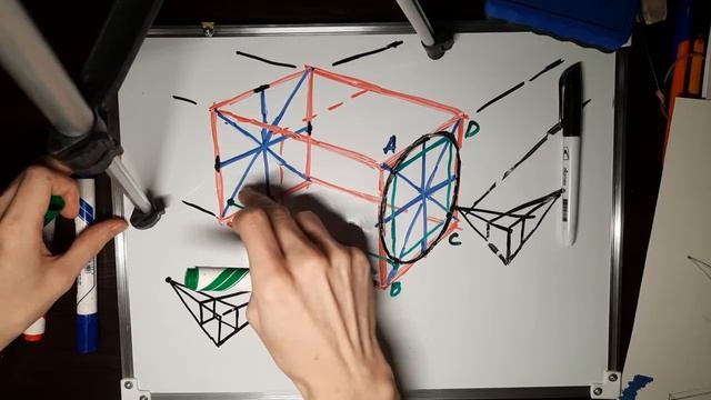 2Д Графика. Построение цилиндра в горизонтальном положении. смотреть онлайн