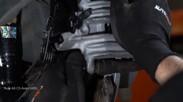 Как заменить задний тормозной суппорт на AUDI A6 C5 Avant [ВИДЕОУРОК AUTODOC] смотреть онлайн