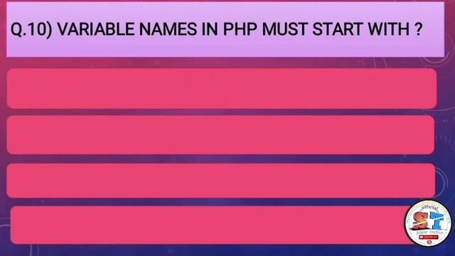PHP Mcq Question with Answers || Part 01 || in Computer Engineering || by silent techno смотреть онлайн