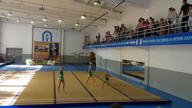 Женская группа. Комбинированные упражнение. Тюпина Мария, Заровная Валерия, Кузнецова Валерия. смотреть онлайн