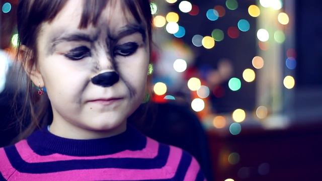 Лёгкий детский грим оборотня на праздник | makeup tutorial | by Jane Red смотреть онлайн