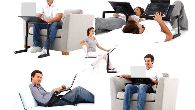 Portable Laptop Desk with Mouse Holder смотреть онлайн