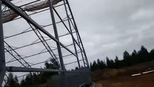 "Фабрика Тентофф". Собираем Ангар. Металлокаркас, стены профлист. смотреть онлайн