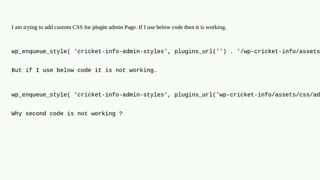 Wordpress: Add custom CSS for plugin admin Page смотреть онлайн