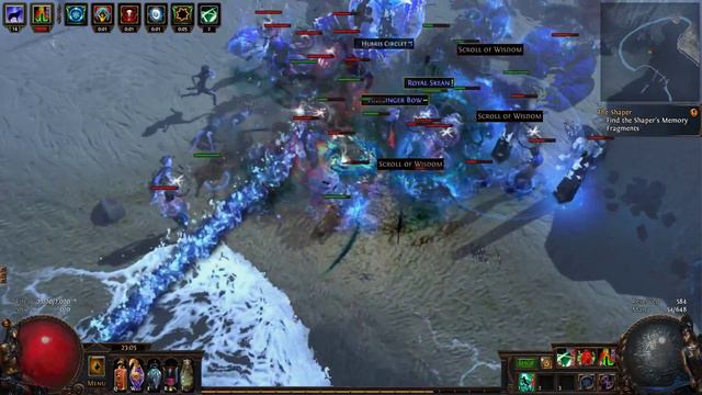 Path of Exile - Harbinger League - T15 Beachhead - Scourgeflurry смотреть онлайн
