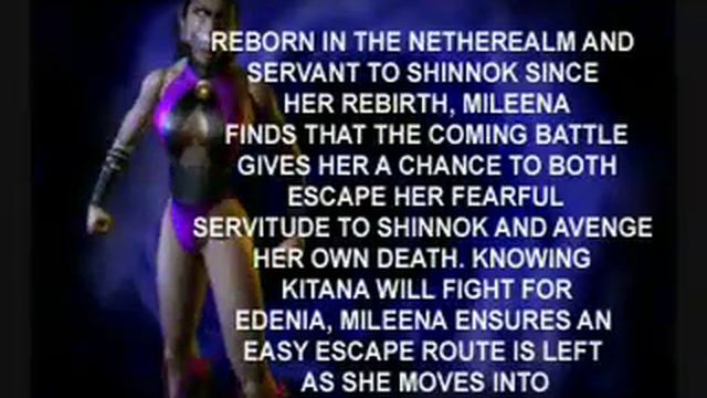 Mileena - Mortal Kombat Gold Character Bio смотреть онлайн