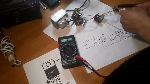 Lm317T сборка схемы