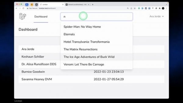 Create Simple Search Functionality With Up and Down Keys Support Using AlpineJs