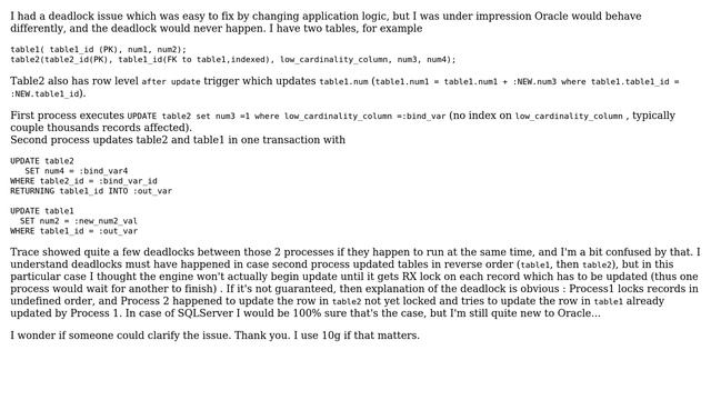 Databases: Locking records in Oracle during update смотреть онлайн