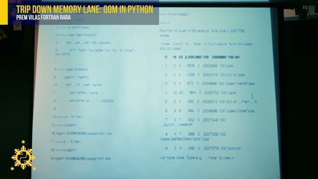 PyCon PH 2017 - Trip Down Memory Lane: OOM in Python by Prem Vilas Fortran Rara смотреть онлайн