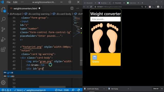 Weight Converter Project using Javascript & Bootstrap 4 | Simple weight converter App смотреть онлайн