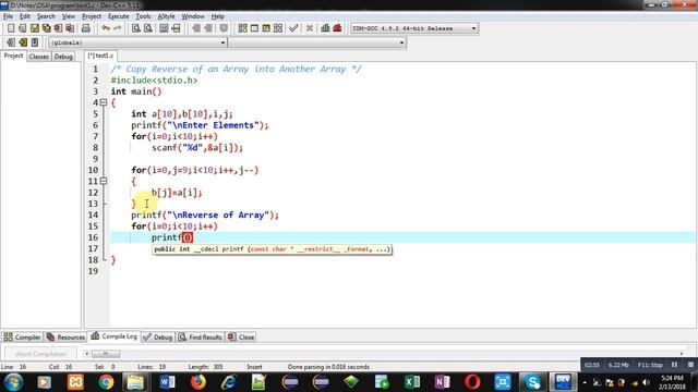 Copy an array into another in reverse order in c programming | by Sanjay Gupta смотреть онлайн