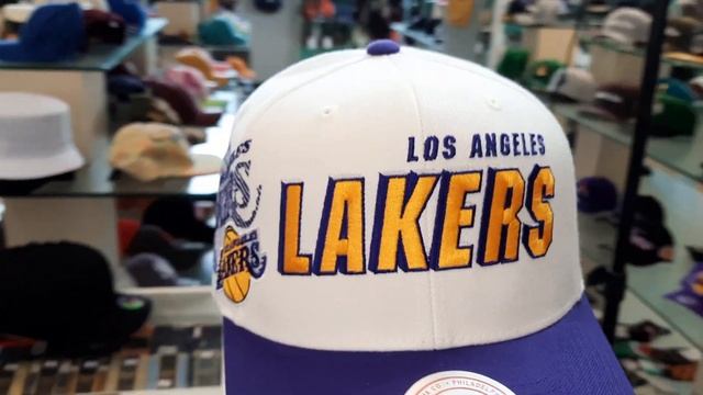 Бейсболка с изогнутым козырьком Mitchell and Ness Los Angeles Lakers NBA DRAFT Pro LavanOfWht смотреть онлайн