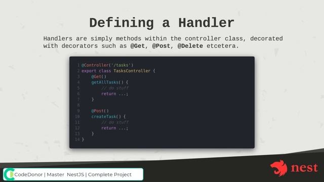 Lecture 7. Creating a Controller in NestJS | Scalable API | Modern TypeScript | Master Nest (2021) смотреть онлайн