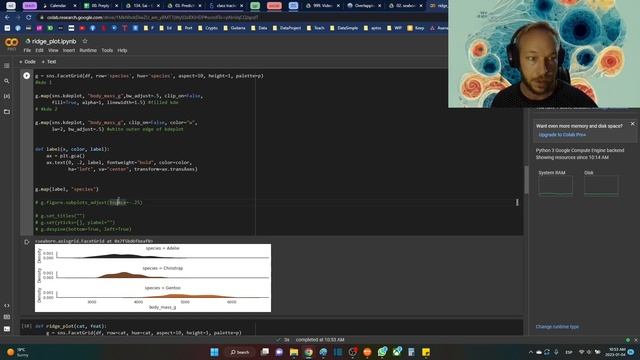 python data analysis tips ridgeplot seaborn use facetgrid and kdeplot together смотреть онлайн