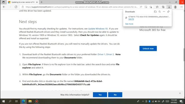 Windows 10 Update Error // What Needs Attention // Realtek Bluetooth Error Windows 10 Update смотреть онлайн
