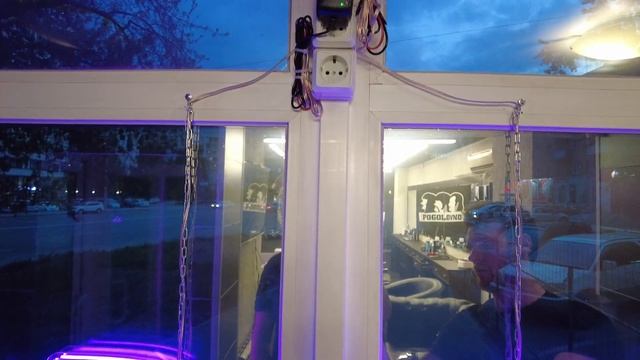 Установили барберпол в БАРБЕРШОПЕ. Электромонтаж Новосибирск