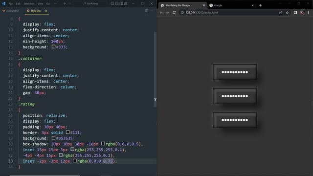How To Create Simple Star Rating with Html CSS смотреть онлайн