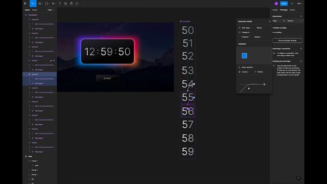 Creating a Countdown Timer Animation in Figma Using Interactive Components смотреть онлайн