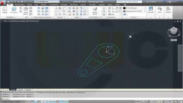 5.1 3_Punkt_aufnahme - Autocad 2012 Training - Circular pattern смотреть онлайн