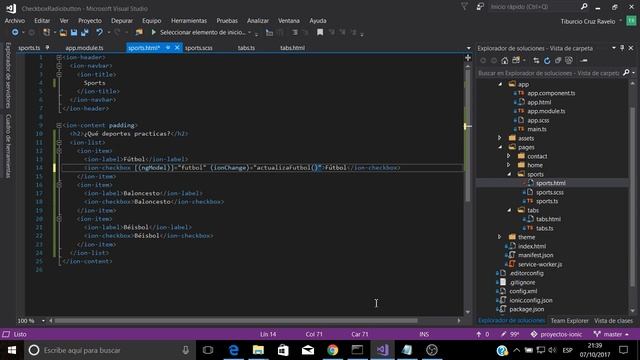 Checkbox y Radiobutton en Ionic смотреть онлайн