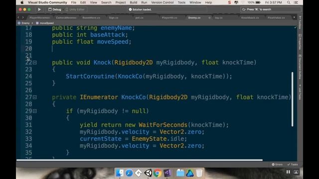 Part 22 - Enemy Health with Scriptable Objects: Make a game like Zelda using Unity and C# смотреть онлайн