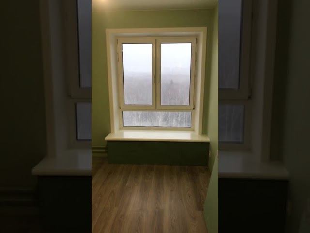 Ремонт окна ПИК, заглушили клапан проветривания, установили подоконник Данке 600 с коробом.