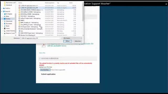VIDA User Manual - Innovation Support Voucher (ISV) and Validation Voucher (VV) смотреть онлайн