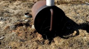 Печь для изготовления древесного угля.