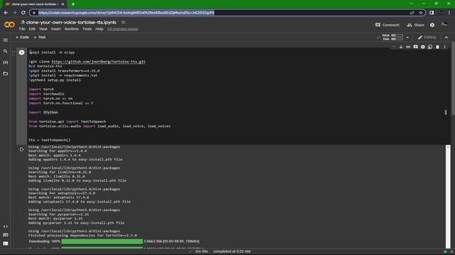 CLONE ANY VOICE WITH AI (GOOGLE COLAB) | 3 MINUTE TORTOISE-TTS TUTORIAL смотреть онлайн