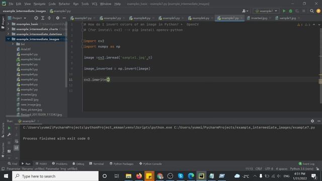 how do i invert colors of an image using python? - cv2 package - example 97 смотреть онлайн