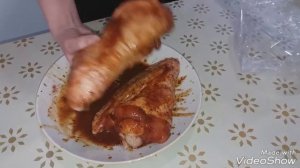 Крылья индейки в рукаве.