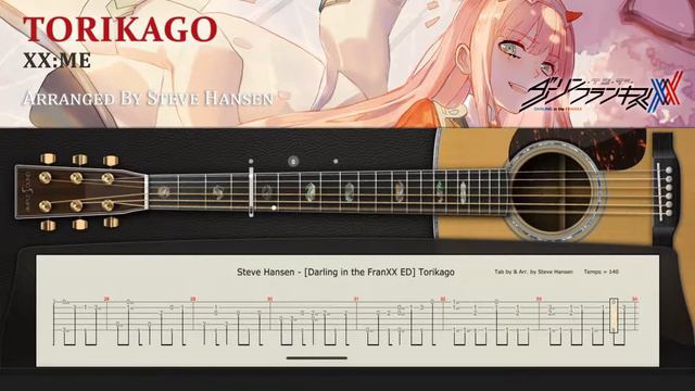 [Acoustic Guitar Tab] DARLING in the FRANXX ~ Torikago Arranged by Steve Hansen смотреть онлайн