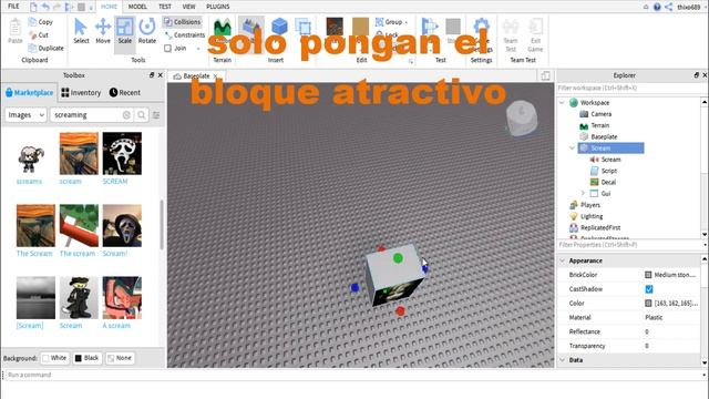 Como Hacer Un Screamer - Jumpscare | Roblox Studio смотреть онлайн