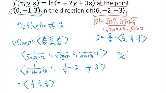 Directional Derivatives and the Gradient смотреть онлайн
