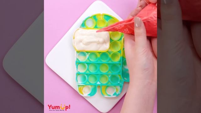POP IT CAKE DESSERT ?? | Fidget Toys Cake Decorating Recipes | Perfect Colorful Cake смотреть онлайн