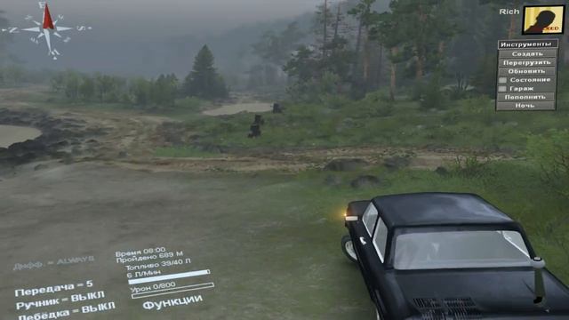 Тест Драйв ЗАЗ 968М (запорожец) ● Spin Tires смотреть онлайн