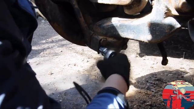 Ремонт Татры: Снятие бортового редуктора,замена подшипника полуоси.