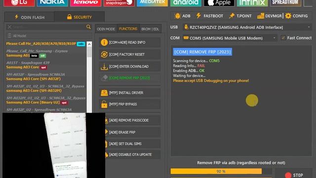 Samsung Galaxy Galaxy A33 5G SM-A336 Frp / Удалить гугл аккаунт / Unlocktool смотреть онлайн