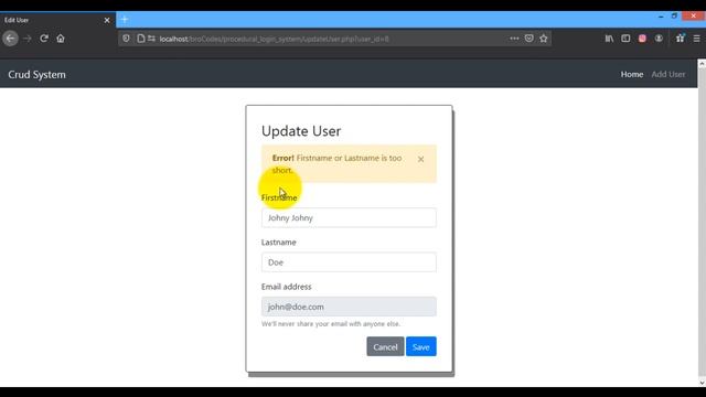 PHP Crud System Preview || Bootstrap 4 User Interface смотреть онлайн