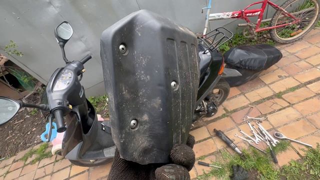 Honda Dio af-27 замена заднего Амортизатора смотреть онлайн