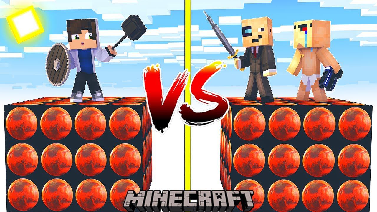 МАРСИАНСКАЯ СУПЕР БИТВА в МАЙНКРАФТ! ЛАКИ БЛОК ОСТРОВА MINECRAFT / ПРО VS ДВУХ НУБОВ В Lucky Block смотреть онлайн