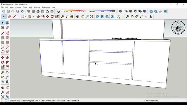 SKETCHUP TUTORIAL | MODULAR KITCHEN DESIGN | AUTOCAD AND INTERIOR смотреть онлайн