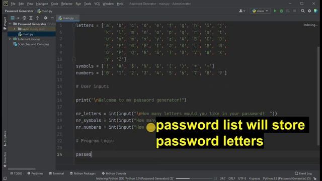 "My Password Generator" | Python смотреть онлайн