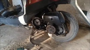 Как поменять ремень вариатора на мопеде Suzuki Lets 2 и что изменилось!!!