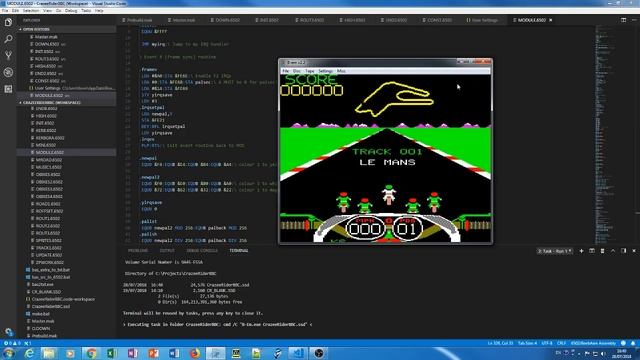 BBC Micro Crazee Rider development in Visual Studio Code смотреть онлайн