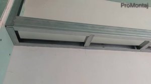 как сделать нишу для телевизора на стене. Усиленный короб из гипсокартона.