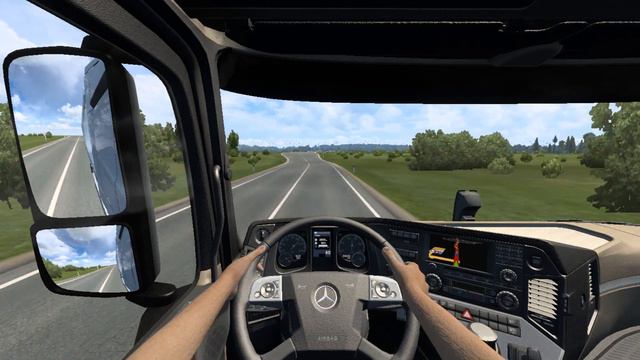 Truck simulator | Mercedes New Actros StreamSpace | Mouse Control - Cabin View смотреть онлайн